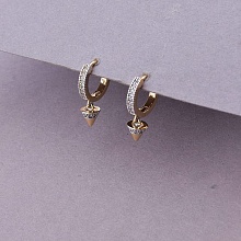 картинка Серьги 'XUPING' Фианит (позолота-родий) от магазина Wolves