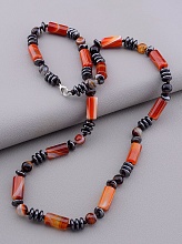 картинка Бусы 'SUNSTONES' Сердолик Гематит 62 см от магазина Wolves