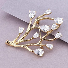 картинка Брошь 'XUPING' Фианит  (позолота 18к) от магазина Wolves