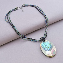 картинка Подвеска Галиотис Бисер Перламутр 46 см от магазина Wolves