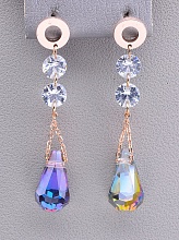 картинка Серьги 'Fashion' Сrystal (позолота 18к) от магазина Wolves