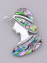 картинка Брошь Галиотис 55x37мм от магазина Wolves