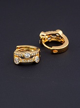 картинка Серьги 'XUPING' Фианит (позолота 18к) от магазина Wolves