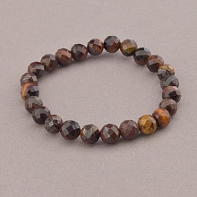картинка Браслет 'SUNSTONES' Бычий глаз 19 5 см от магазина Wolves