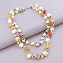 картинка Бусы Майорка Агат Чешский хрусталь 48 см от магазина Wolves