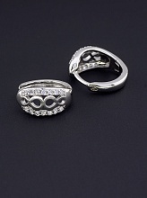 картинка Серьги 'XUPING' Фианит (родий) от магазина Wolves