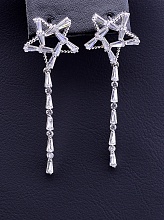 картинка Серьги 'XUPING' Фианит  (родий) от магазина Wolves