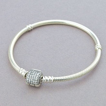 картинка Браслет 'Pandora style' Фианит Серебро(925) 17 см от магазина Wolves