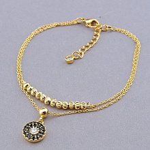 картинка Браслет 'XUPING' Фианит 17 см (позолота 18к) от магазина Wolves