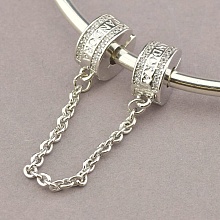 картинка Клипса Фианит 80х10 (родий) от магазина Wolves