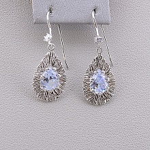 картинка Серьги 'XUPING' Фианит (родий) от магазина Wolves