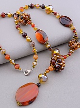 картинка Бусы Сердолик 58 см от магазина Wolves