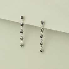 картинка Серьги 'XUPING' Фианит (родий) от магазина Wolves