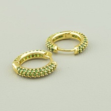 картинка Серьги Фианит (позолота 18к (лимонная)) от магазина Wolves