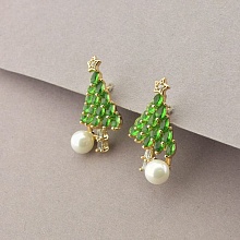 картинка Серьги 'XUPING' Майорка (позолота 18к) от магазина Wolves