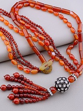 картинка Бусы Сердолик Сrystal 87 см от магазина Wolves