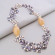 картинка Бусы Жемчуг Халцедон 74 см от магазина Wolves