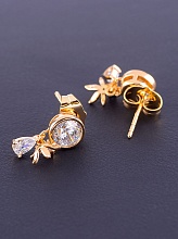 картинка Серьги 'XUPING' Фианит (позолота 18к) от магазина Wolves