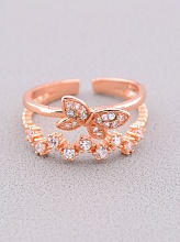 картинка Кольцо 'FJ' Сrystal Бижутерный сплав от магазина Wolves