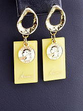 картинка Серьги Пластик 'FJ' от магазина Wolves