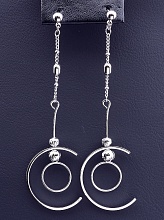 картинка Серьги 'XUPING'  (родий) от магазина Wolves