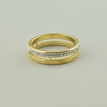 картинка Кольцо 'XUPING' Фианит (позолота 18к (лимонная)) от магазина Wolves