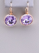 картинка Серьги 'Pataya' Фианит (позолота 18к) от магазина Wolves