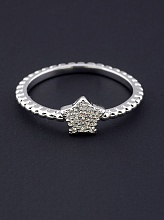 картинка Кольцо 'XUPING' Фианит  (родий) от магазина Wolves