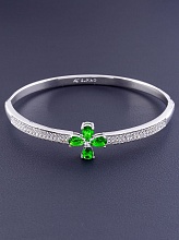 картинка Браслет 'XUPING' Фианит 17 см (родий) от магазина Wolves