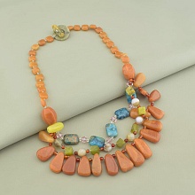 картинка Бусы Яшма Сердолик Агат 52 см от магазина Wolves