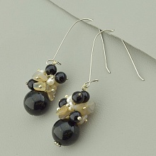 картинка Серьги Агат Жемчуг от магазина Wolves