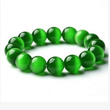 картинка Элитный Браслет Кошачий глаз (зелёный) на резинке от магазина Wolves