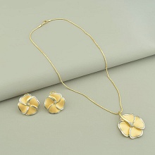 картинка Подвеска+Серьги 'Fashion' Фианит 45 см от магазина Wolves