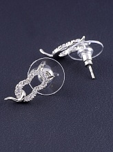 картинка Серьги 'Big Dipper' Фианит (родий) от магазина Wolves