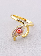 картинка Кольцо 'Winniana' Фианит  (позолота 18к) от магазина Wolves