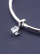 картинка Шарм Фианит 18х6 (родий) от магазина Wolves