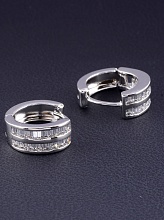 картинка Серьги 'XUPING' Фианит  (родий) от магазина Wolves