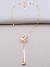картинка Подвеска 'XUPING' Фианит 52 см (позолота 18к) от магазина Wolves
