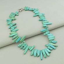 картинка Бусы Бирюза 48 см от магазина Wolves