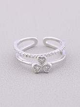 картинка Кольцо 'FJ' Сrystal Бижутерный сплав от магазина Wolves