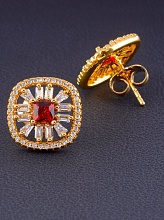 картинка Серьги 'XUPING' Фианит  (позолота 18к) от магазина Wolves