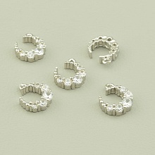 картинка Кулон Фианит 10х9мм (родий) от магазина Wolves