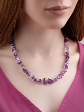 картинка Бусы Аметист на карабине от магазина Wolves