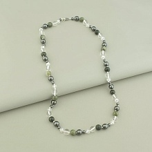 картинка Бусы 'SUNSTONES' Яшма Гематит Горный хрусталь 55 см от магазина Wolves