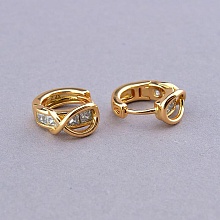 картинка Серьги 'XUPING' Фианит (позолота 18к) от магазина Wolves