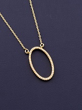 картинка Подвеска 'XUPING' Фианит 45 см (позолота 18к) от магазина Wolves