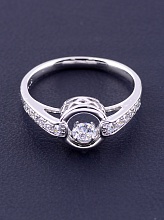 картинка Кольцо 'XUPING' Фианит  (родий) от магазина Wolves