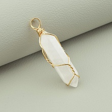 картинка Кулон Горный хрусталь 35x9мм от магазина Wolves