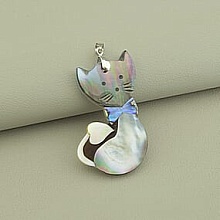 картинка Кулон Перламутр 55x30мм от магазина Wolves