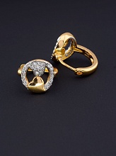 картинка Серьги 'XUPING' Фианит (позолота-родий) от магазина Wolves